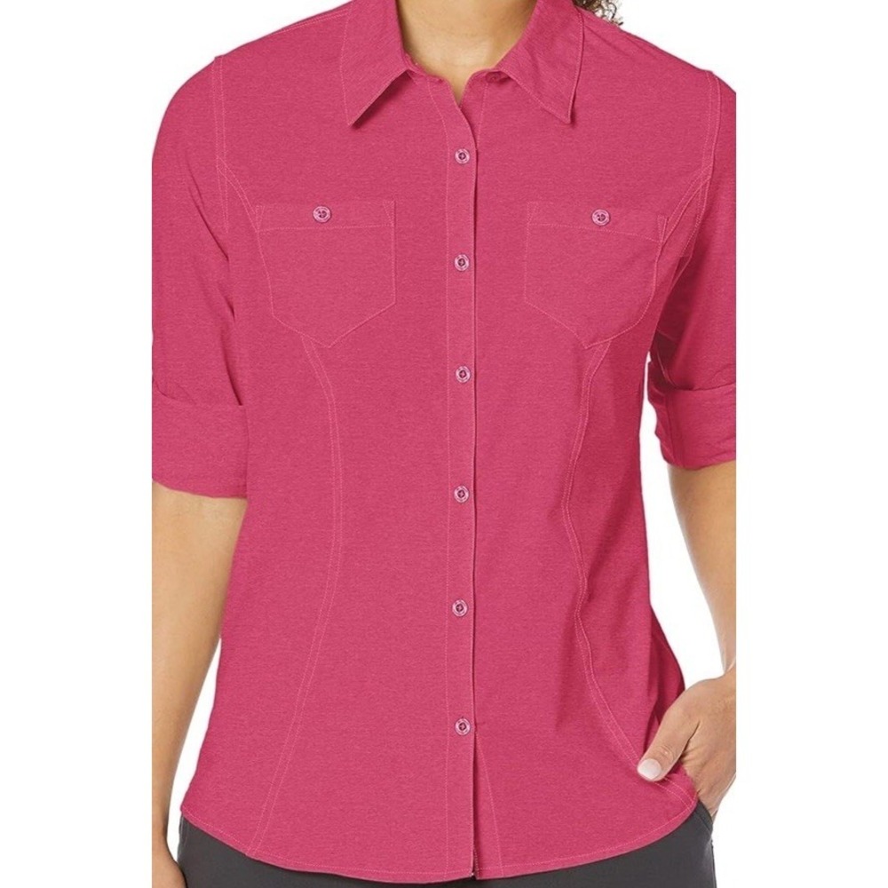 Outdoor Research Women's Sangria Wayward L/S Stretch Fishing Camping Shirt Sz S